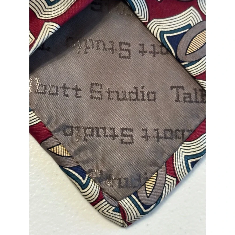 Talbott Studio Albert Vintage Silk‎ Necktie Hand Sewn Made in USA Men's Tie